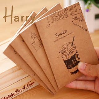 [Harry] Lindo retro mini Diario Elegante Y simple De Dibujos Animados Oficina Bloc De Notas Libro De Visitas Duradero Ejercicios Cuaderno