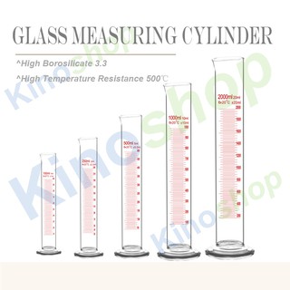 cilindro medidor de vidrio borosilicato alto, cilindro graduado, 5/10/25/50/100 ml