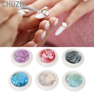 Chuzhi Manicure Craft Decorations 6 Boxes Nail Shell Slices DIY for Home Salon (7)