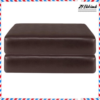 2 fundas antideslizantes de piel sintética para sofá, silla, asiento, fundas de asiento individual (4)