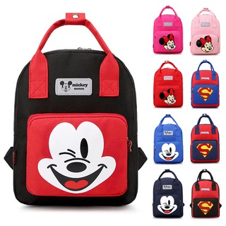 mochila preescolar con estampado de caricaturas para niños/niños/niñas/escuela/almuerzo