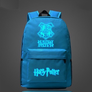 [en Stock] Anime Harry Potter luminoso adolescente bolsa de ordenador portátil mochila escolar (3)