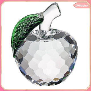 [xmbbbbui] White Handcrafted Crystal Apples Paperweight Valentine\\\'s Day Gift (1)