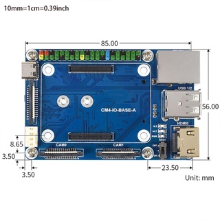 QUT Mini Base Board Designed for Raspberry Pi Compute Module 4 CM4 Powerful Function (2)