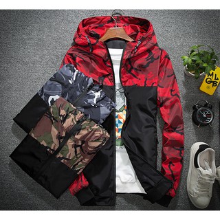 ️PREMIUM️ MIRAI Camouflage Men Hoodie Bomber Jacket Coat Slim Fit Windbreaker Waterproof Casual Outerwear Jacket (2)