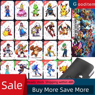 Gooditem 20 pzs tarjetas de juego Zelda Super Bros NFC para Amiibo Switch NS