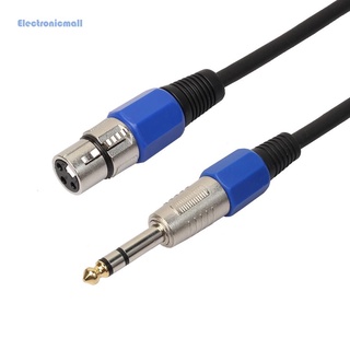 ElectronicMall01 * 3P XLR Hembra Jack A 1/4 \ " 6.35 Mm Macho Enchufe Estéreo Micrófono Adaptador Cable