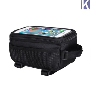 （Superiorcycling) Bicycle Cycling Bike Frame Front Tube Waterproof Mobile Phone Bag Multifunctional Bags (5)