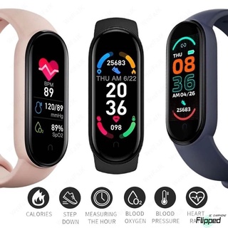 M6 Smart Band Bracelet IP67 Waterproof Smart watch Blood Pressure Fitness Tracker Smartband Fitness Wristbands FliPPed