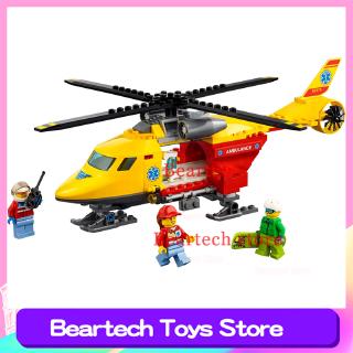 10868 ambulancia helicóptero bloques de construcción minifiguras snowboarder doctor juguetes compatible lego 60179