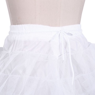 Inn mujeres 4 capas elásticas cordón cintura debajo de la falda de Color sólido corta enagua suave malla de tul hinchada tutú falda para vestido de novia (7)