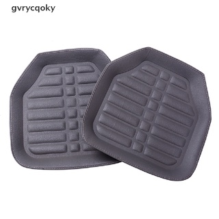 [gvry] 5 unids/set universal gris alfombrillas de coche auto forro de cuero alfombra (5)