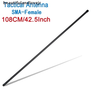 [hermosa y lovejr] antena táctica de 108 cm sma-hembra para baofeng uv-5r uv-82 bf-f8hp radio bidireccional