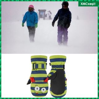 guantes de esquí impermeables para niños, invierno, cálido, snowboard, nieve térmica
