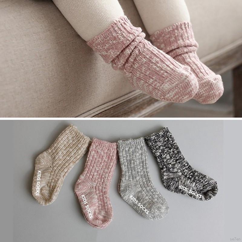 se7en kid calcetines cálidos para bebé/calcetines de pila de montones antideslizantes para sudor