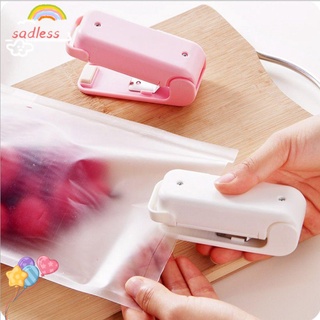 sadless nuevo sellador de impulsos mini plástico sellado de calor embalaje bolsa de hogar clip|portátil/multicolor