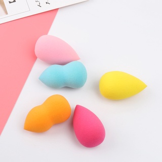 4/12pcs Mini huevo de belleza colorido/uso seco y húmedo cosmético Puff/portátil base polvo esponja belleza herramienta (5)