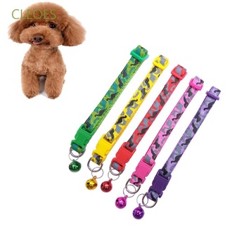 CLEOES Collar Ajustable Cachorro Gatito Lindo Accesorios Para Mascotas Con Campana Pajarita Mascota Perro Gato Camo Corbata/Multicolor