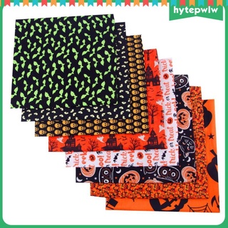 Hytepwlw 8 pzas Material De tela De 25cm 100% algodón Para manualidades De Halloween (2)