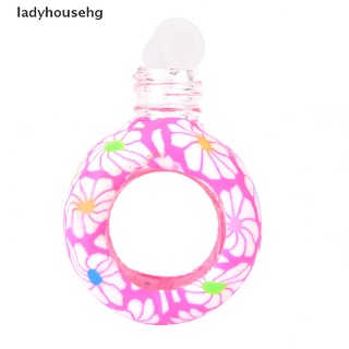ladyhousehg floral arte impreso colgante coche ambientador perfume difusor fragancia botella venta caliente (3)