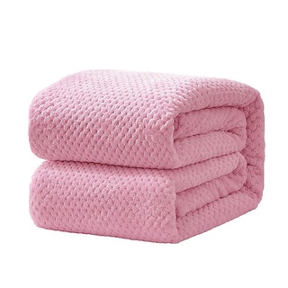 4 Size Popcorn Waffle Blanket Fleece Travel Throw Sofa Bed Warm Cosy Season Blanket (4)