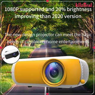 Kllzoal Mini proyector Led Portátil De 1080p control Remoto cine cine cine proyector De video