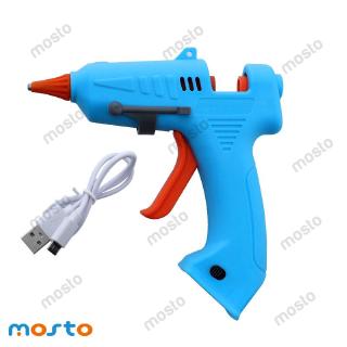 20W inalámbrico USB caliente derretir pistola de pegamento con 7 mm palos de pegamento Mini recargable portátil DIY pistola de pegamento caliente herramienta de reparación MOSTO (1)