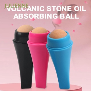 JULIENNE Unisex Oil-Absorbing Volcanic Roller Portable Volcanic Stone Ball Volcanic Face Roller Travel Face Oil Control Reusable Natural Home Skin Care Tools Oil Control Roller/Multicolor