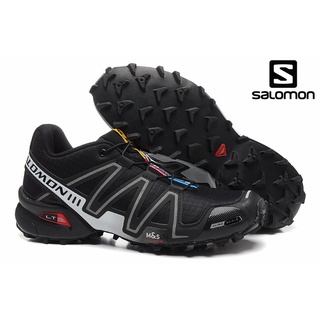 【Ready Stock】 Salomon/salomon Speedcross 1 Outdoor Professional Hiking sport Shoes White and black gradient 40-46