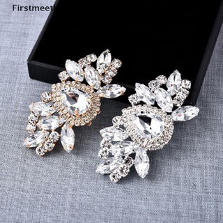 [Firstmeethb] 1Pc Rhinestones Crystal Women Shoes Clips DIY Shoe Charms Jewelry Shoes Decor Hot