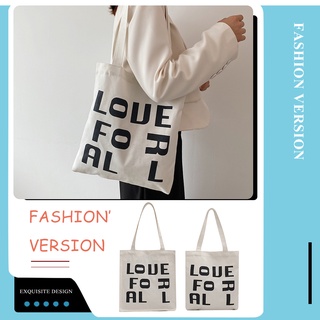 【fw】Fashion Women Letters Print Canvas Shoulder Bag Casual Large Tote Handbags