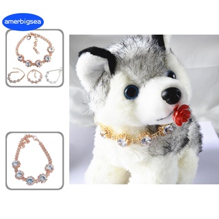 amerbigsea Mini Collar De Diamantes De Imitación Para Cachorros/Princesa Para Perros/Gatos No-Desvanecimiento Para Cachorro