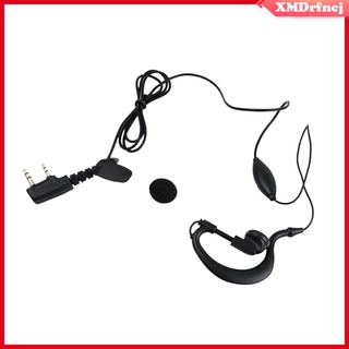 Earpiece For Kenwood Two Way Radio,G Shape 2 Pin Headset For Baofeng UV-5R