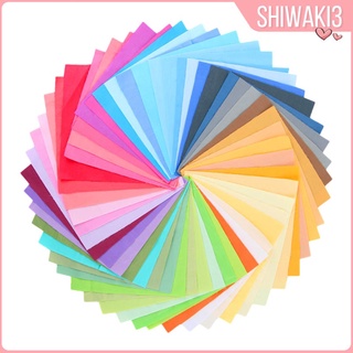 Shiwaki3 50 pzs retazos De tela cuadrada y lisa De algodón Para Costura manualidades (2)