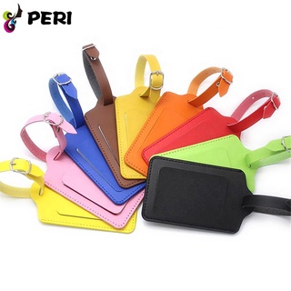 Peristore personalidad portátil bolsa de cuero accesorios bolso colgante etiqueta equipaje maleta etiqueta/Multicolor