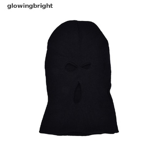 [glowingbright] Máscara de 3 agujeros máscara de esquí máscara de invierno pasamontañas capucha ejército máscara táctica