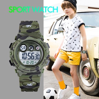 niños niñas reloj impermeable deportes al aire libre camuflaje reloj electrónico para estudiantes niños