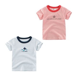 estrellas niños t-shirt niños manga corta top niño ropa puntada algodón camiseta bebé niñas moda