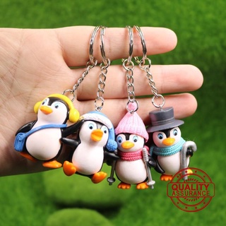 nuevo lindo pingüino de dibujos animados llavero bolsa animal colgante llavero niños accesorios de cumpleaños juguete x0z7