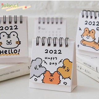 YOLAN Wall Planner 2022 Calendar Dual Daily Scheduler Table Decoration Mini Desk Agenda Creative School Supplies Stationery Weekly Monthly Yearly Cute Kawaii