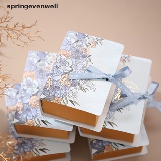 [springevenwell] 25pcs creativo simple forma de libro caja de regalo creativo papel kraft diy regalo caliente
