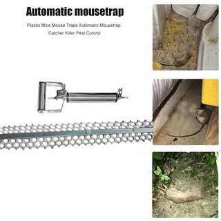 color _auto mouse seesaw trampa de acero inoxidable rodillo atrapador cebo rata asesino (1)