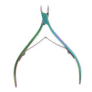 heal hermoso arco iris uñas muertas removedor de cutículas empujador clippers tijeras herramienta (7)