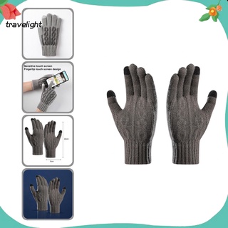 [TR] Guantes de dedo Unisex espesar dedo completo de punto guantes de dedo completo para viajes