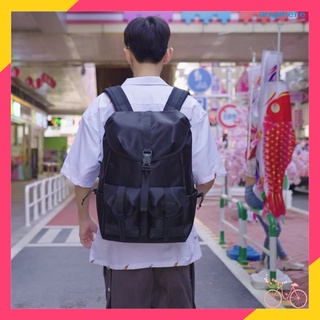 [cualquier] mochila transpirable de gran capacidad negro multi-bolsillo calle estudiante mochila para la escuela