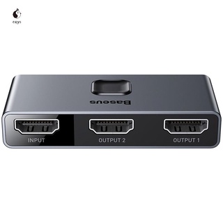 Baseus 4K HDMI-Compatible Splitter 2 Ports 1X2 / 2X1 Adapter 2 in 1