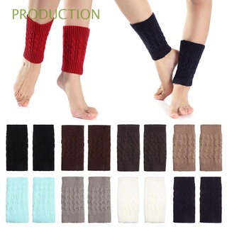 PRODUCTION Fashion Leg Warmers Socks Solid Color Boot Warmers Boot Socks Women New Winter Girls Knitting/Multicolor