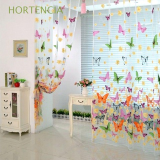 HORTENCIA Brand New Window Screening High Quality Butterfly Print Butterfly Yarn Tulle Curtain Sheer Curtain Room Divider Beautiful Screen Curtain Voile Door Window Sheer Curtain Panel Panel Window 200cm X 100cm/Multicolor