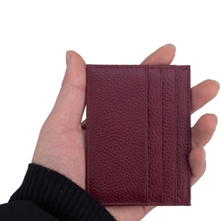 Keshieng Fashion minimalista delgado cuero de la Pu cartera corto titular de la tarjeta de crédito de cuero bolso titular de la tarjeta de identificación (8)