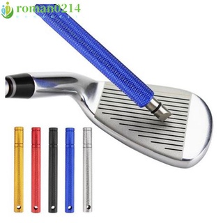 roman0214 Golf Club Cleaner Wedge Iron Groove Sharpener Golf Club Cleaning Tool Golf Groove Cutter Tool Golf Training Aids